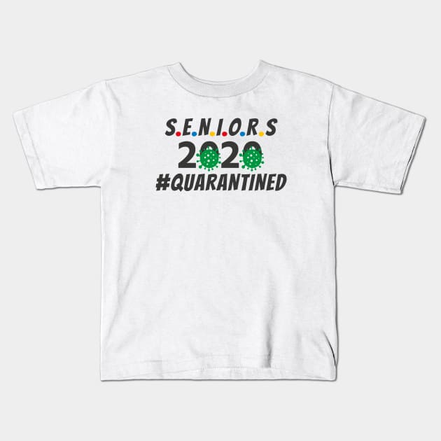 Seniors Class of 2020 Quarantined Germs Virus Design Kids T-Shirt by notami